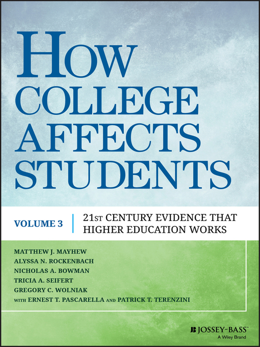 Upplýsingar um How College Affects Students eftir Matthew J. Mayhew - Biðlisti